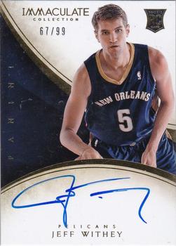 2013-14 Panini Immaculate Collection #143 Jeff Withey Front