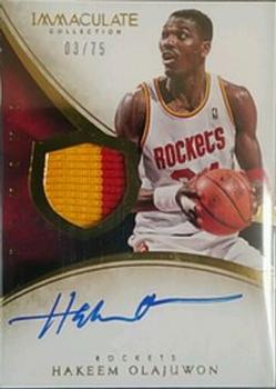 2013-14 Panini Immaculate Collection #191 Hakeem Olajuwon Front