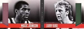 2013-14 Panini Preferred - One on One Rivalry Memorabilia #8 Larry Bird / Magic Johnson Front