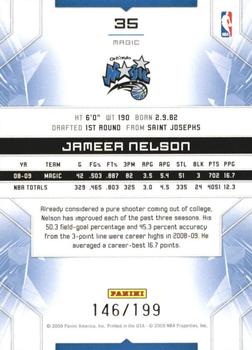 2009-10 Panini Limited #35 Jameer Nelson Back
