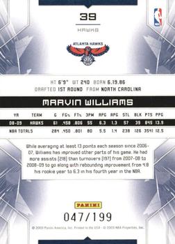 2009-10 Panini Limited #39 Marvin Williams Back