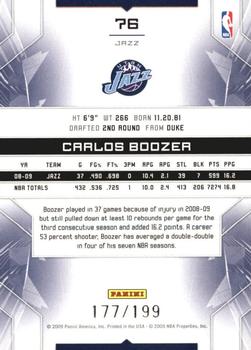 2009-10 Panini Limited #76 Carlos Boozer Back