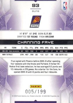 2009-10 Panini Limited #93 Channing Frye Back