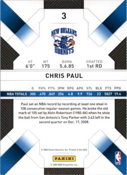 2009-10 Panini Threads #3 Chris Paul Back
