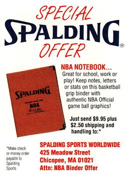 1992-93 Fleer - Spalding Schoolyard Stars #NNO Header Card Back