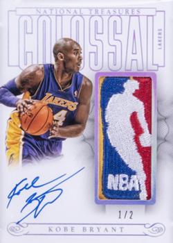 2013-14 Panini National Treasures - Colossal NBA Logoman Signatures #CL-KB Kobe Bryant Front