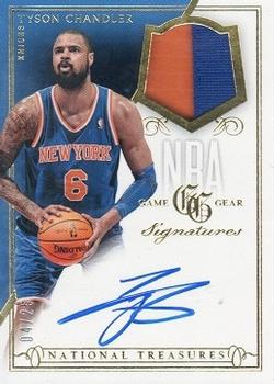 2013-14 Panini National Treasures - NBA Game Gear Signatures Prime #GS-TD Tyson Chandler Front