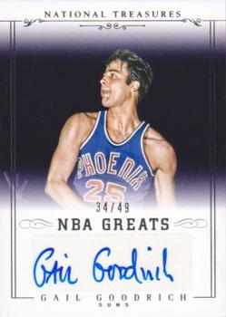 2013-14 Panini National Treasures - NBA Greats Signatures #NG-GG Gail Goodrich Front