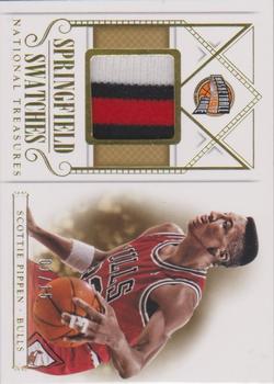 2013-14 Panini National Treasures - Springfield Swatches Prime #2 Scottie Pippen Front