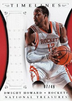 2013-14 Panini National Treasures - Timelines Materials #7 Dwight Howard Front