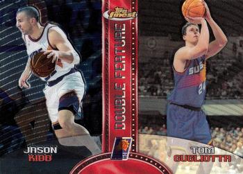1999-00 Finest - Double Feature Right Refractors #DF12 Jason Kidd / Tom Gugliotta Front