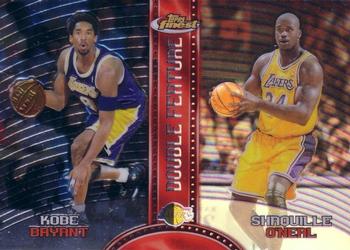 1999-00 Finest - Double Feature Right Refractors #DF14 Kobe Bryant / Shaquille O'Neal Front
