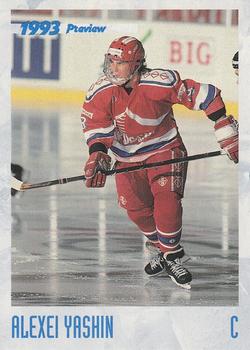 1993 Classic Draft Picks - Hockey Previews #NNO Alexei Yashin Front