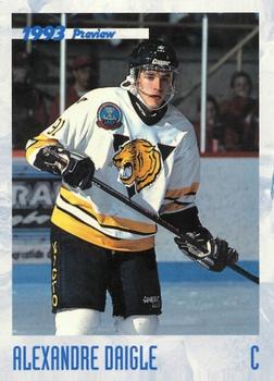 1993 Classic Draft Picks - Hockey Previews #NNO Alexandre Daigle Front