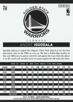 2014-15 Hoops #19 Andre Iguodala Back