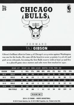 2014-15 Hoops #25 Taj Gibson Back