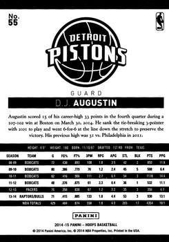 2014-15 Hoops #55 D.J. Augustin Back