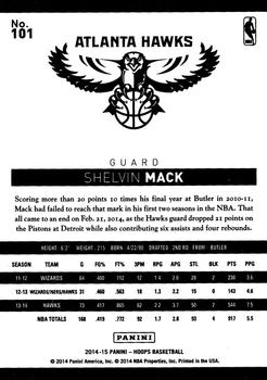 2014-15 Hoops #101 Shelvin Mack Back