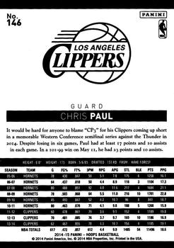 2014-15 Hoops #146 Chris Paul Back