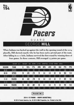 2014-15 Hoops #154 George Hill Back