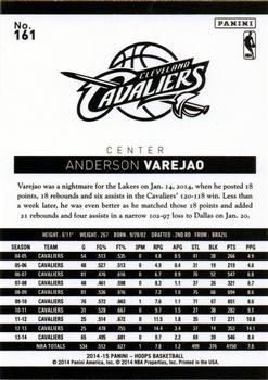 2014-15 Hoops #161 Anderson Varejao Back