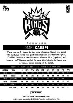 2014-15 Hoops #193 Omri Casspi Back