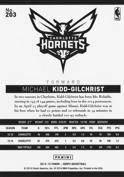 2014-15 Hoops #203 Michael Kidd-Gilchrist Back