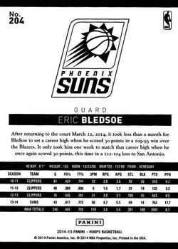 2014-15 Hoops #204 Eric Bledsoe Back
