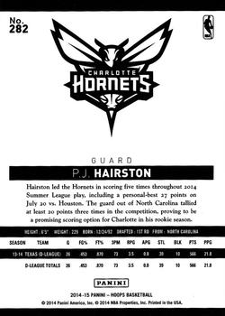 2014-15 Hoops #282 P.J. Hairston Back