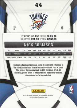 2009-10 Panini Certified #44 Nick Collison Back