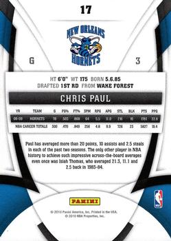 2009-10 Panini Certified #17 Chris Paul Back