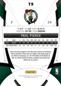 2009-10 Panini Certified #79 Paul Pierce Back