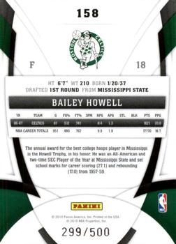 2009-10 Panini Certified #158 Bailey Howell Back