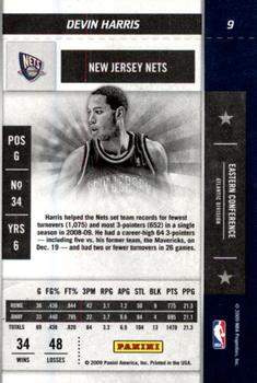 2009-10 Panini Playoff Contenders #9 Devin Harris Back