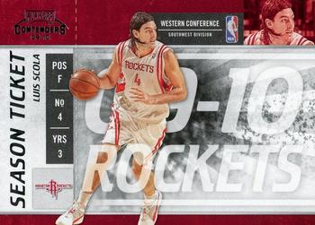 2009-10 Panini Playoff Contenders #11 Luis Scola Front