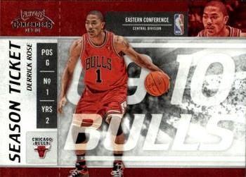 2009-10 Panini Playoff Contenders #36 Derrick Rose Front