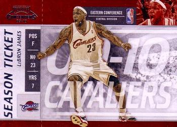 2009-10 Panini Playoff Contenders #43 LeBron James Front