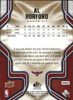 2009-10 SP Signature Edition #2 Al Horford Back