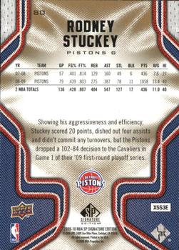 2009-10 SP Signature Edition #80 Rodney Stuckey Back