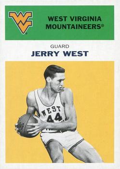 2011-12 Fleer Retro - 1961-62 Green/Yellow #61-JW Jerry West Front