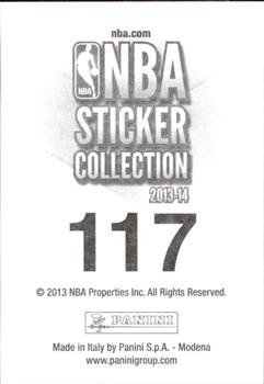 2013-14 Panini Stickers #117 Kemba Walker Back