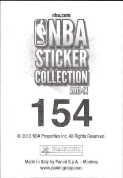 2013-14 Panini Stickers #154 Bradley Beal Back