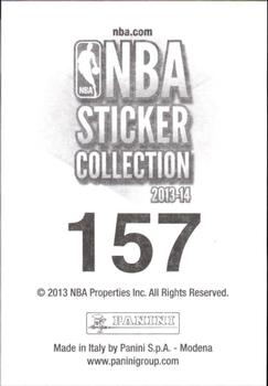 2013-14 Panini Stickers #157 Dirk Nowitzki Back