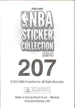2013-14 Panini Stickers #207 Ty Lawson Back