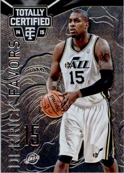 2014-15 Panini Totally Certified #67 Derrick Favors Front