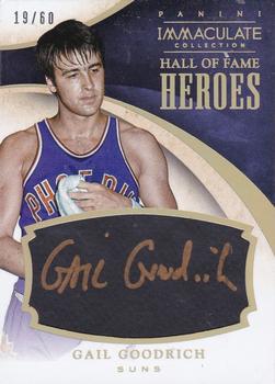 2013-14 Panini Immaculate Collection - HOF Heroes Signatures #21 Gail Goodrich Front