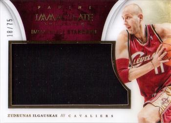 2013-14 Panini Immaculate Collection - Immaculate Standard Materials #4 Zydrunas Ilgauskas Front