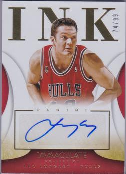 2013-14 Panini Immaculate Collection - Ink #44 Luc Longley Front