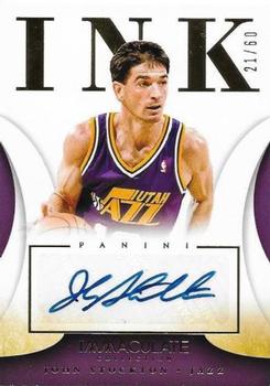 2013-14 Panini Immaculate Collection - Ink #79 John Stockton Front