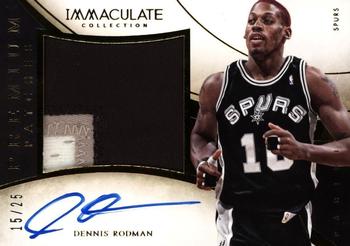 2013-14 Panini Immaculate Collection - Premium Autograph Patches #25 Dennis Rodman Front